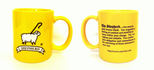 Yellow Shepherd coffee mug